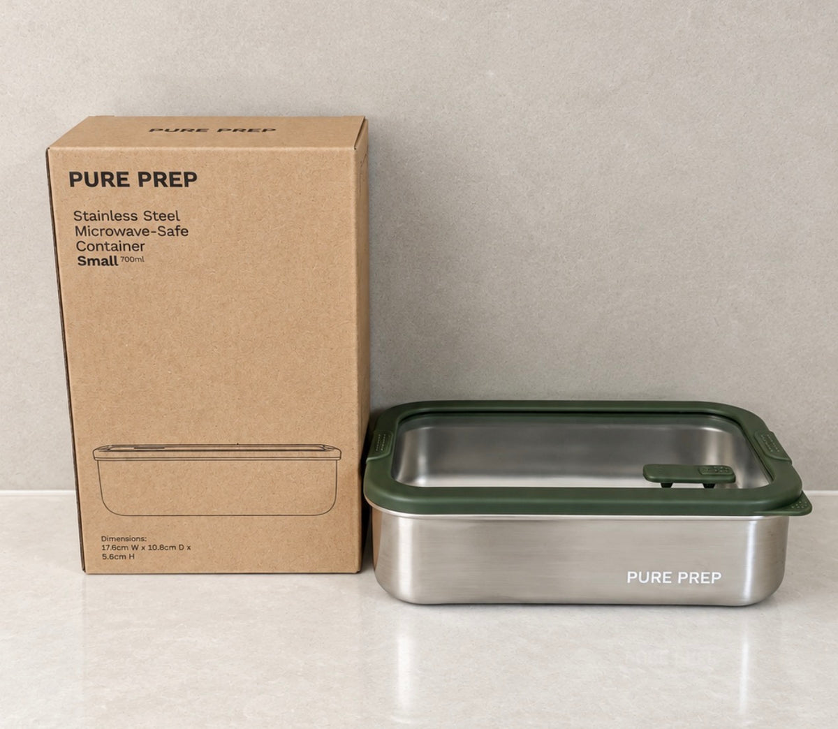 Small Stainless Steel Microwave-safe Container