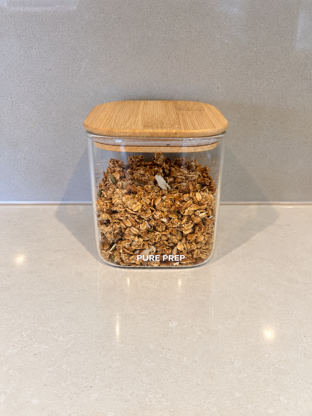 Small Square Glass Container
