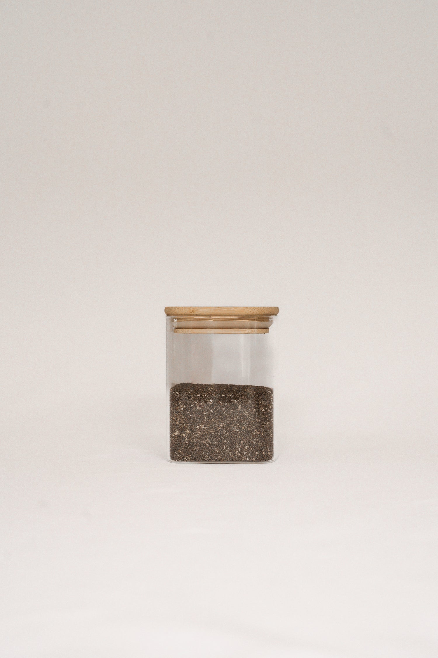 Small Square Glass Container