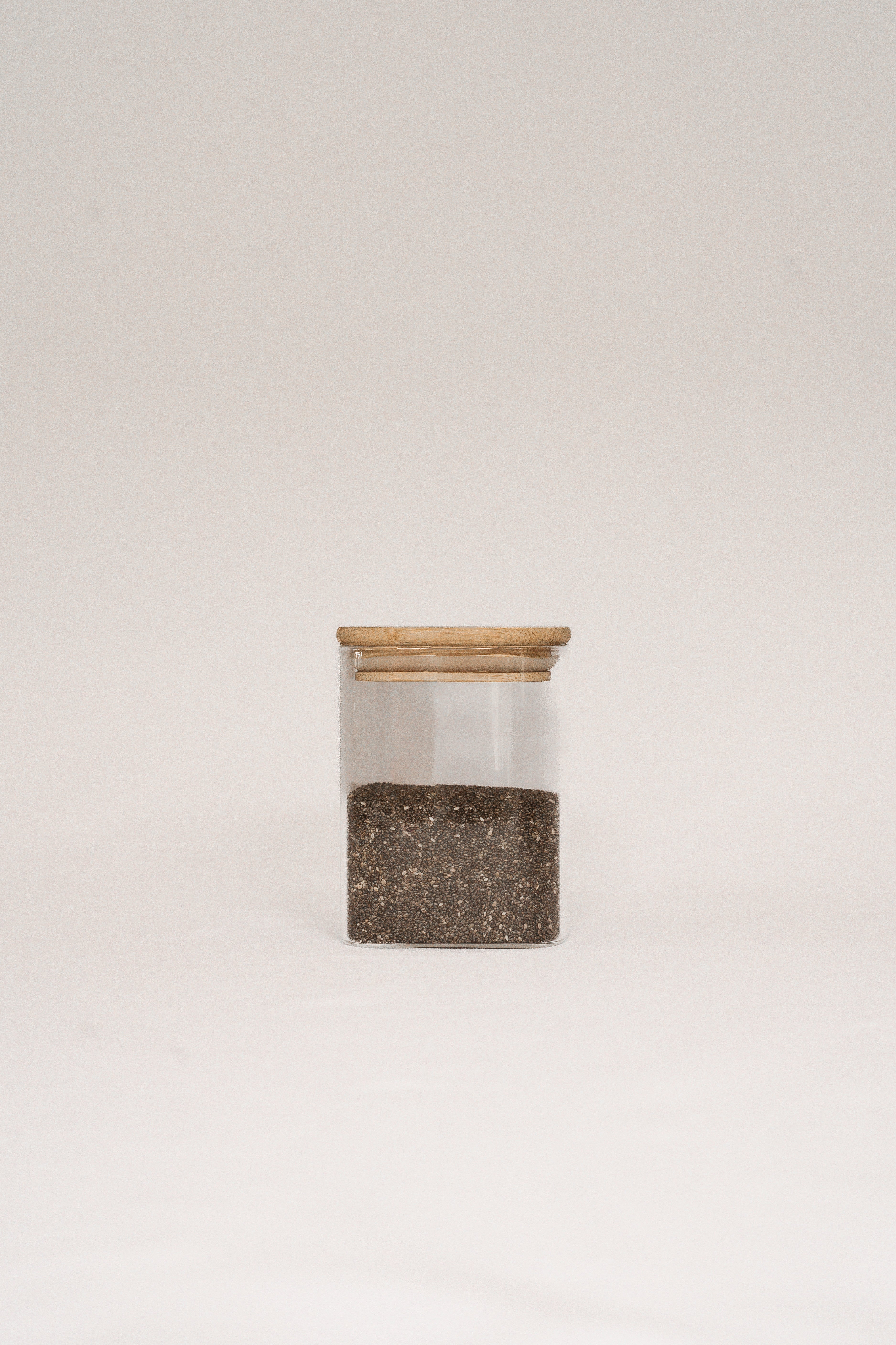 Small Square Glass Container